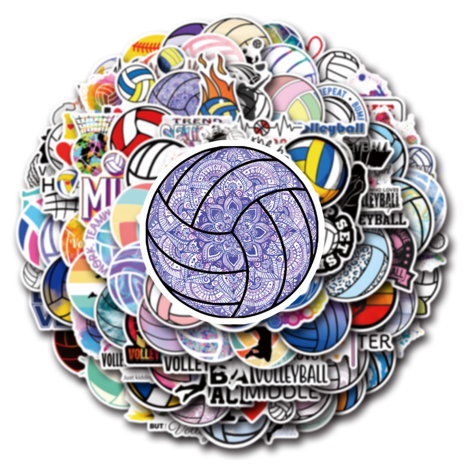 Blister Plaster Sport - 10/30/55/110PCS Volleyball Cartoon Stickers Ball Sports