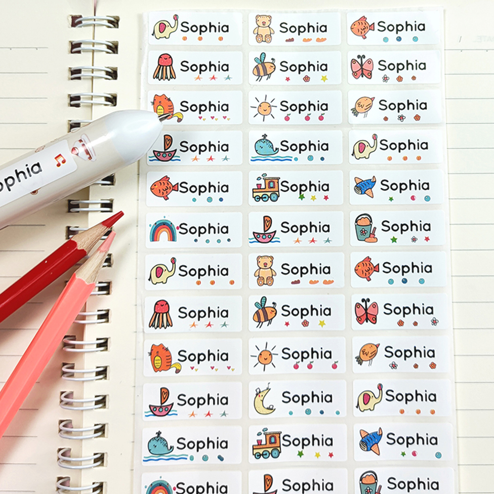 Blister Plaster Sport - 30,60,120Pcs Customize Name Stickers Waterproof Personalized