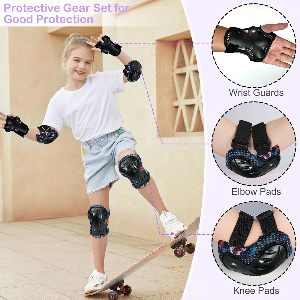 6PCS [Kids Protective Gear Set - Running Gear For Kids Girls ulasan dan harga