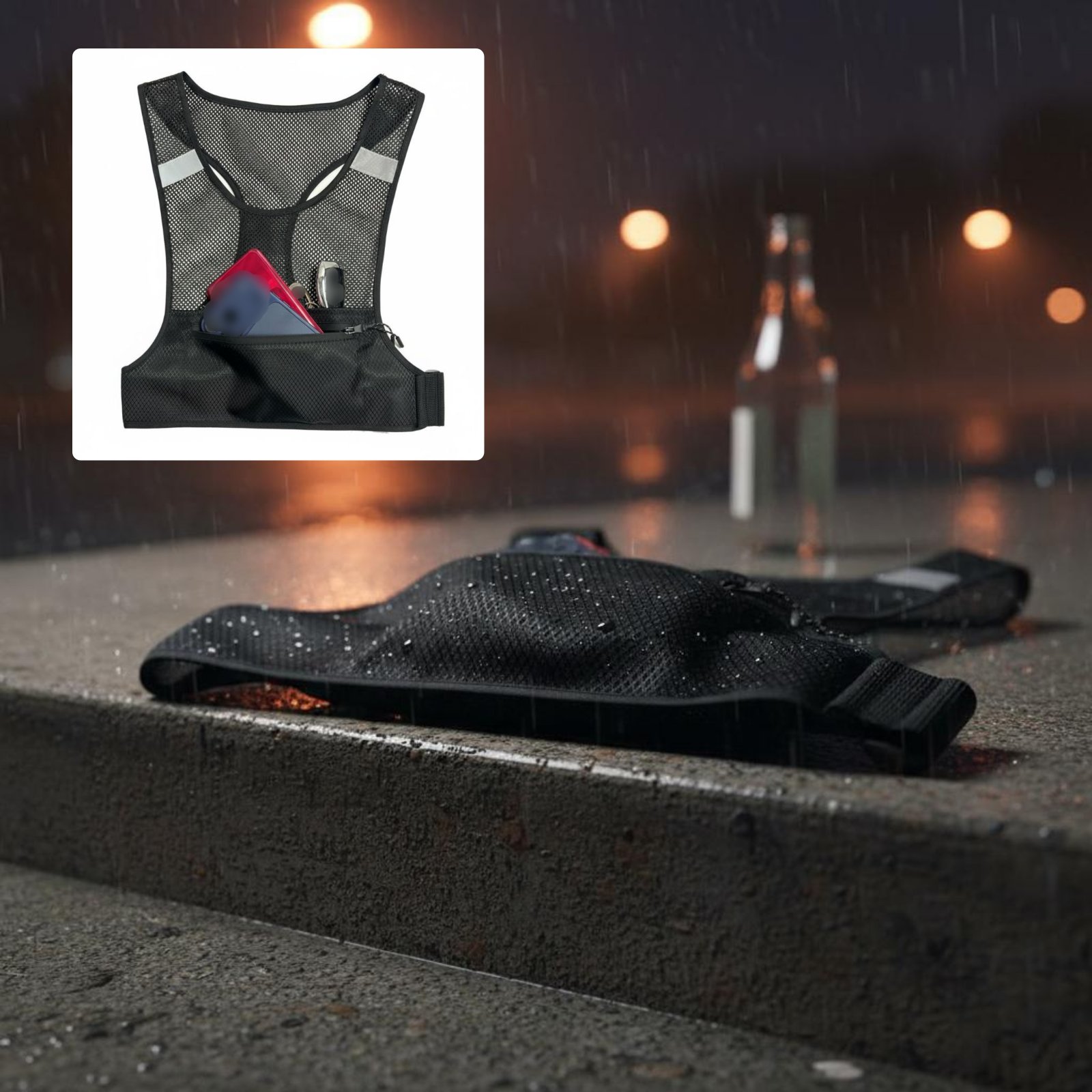 Reflective Running Vest Lightw - Reflective Running Gear Vest ulasan dan harga