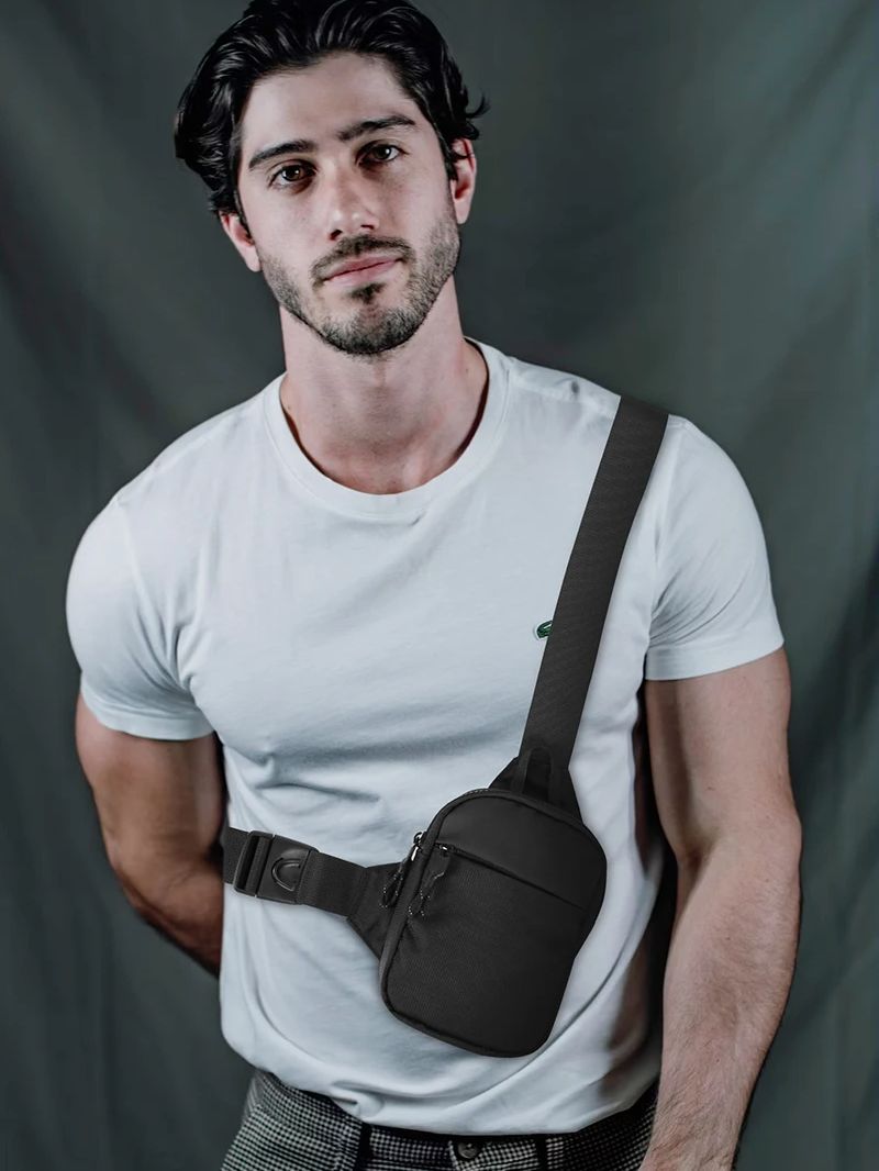 Casual Men Shoulder Chest Bag  - Running Gear Belt ulasan dan harga