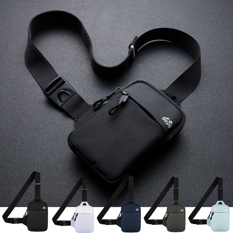 Casual Men Shoulder Chest Bag  - Running Gear Belt ulasan dan harga
