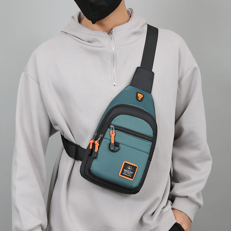 Casual Men Chest Bag Nylon Sma - Running Gear Belt ulasan dan harga