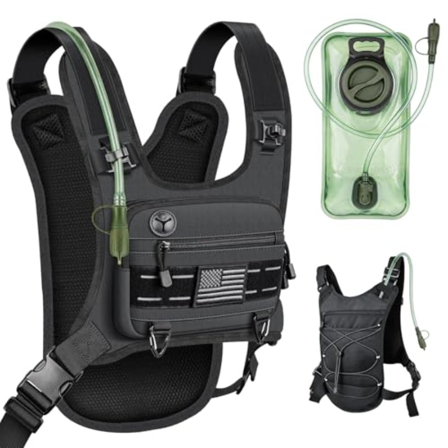 Running Vest with 2L Water Bla - Reflective Running Gear Vest ulasan dan harga