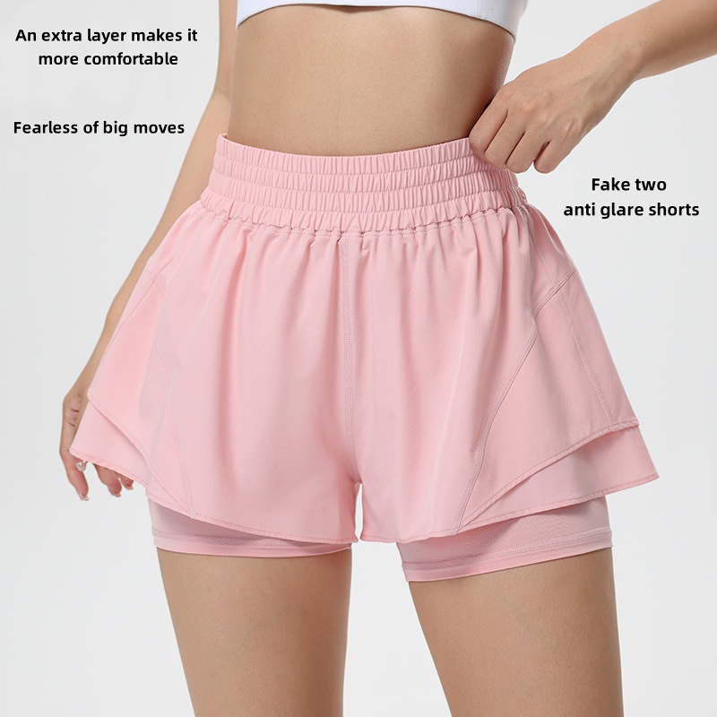 Thin breathable shorts with hi - Running Gear For Women ulasan dan harga