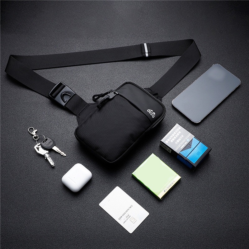 Casual Men Shoulder Chest Bag  - Running Gear Belt ulasan dan harga