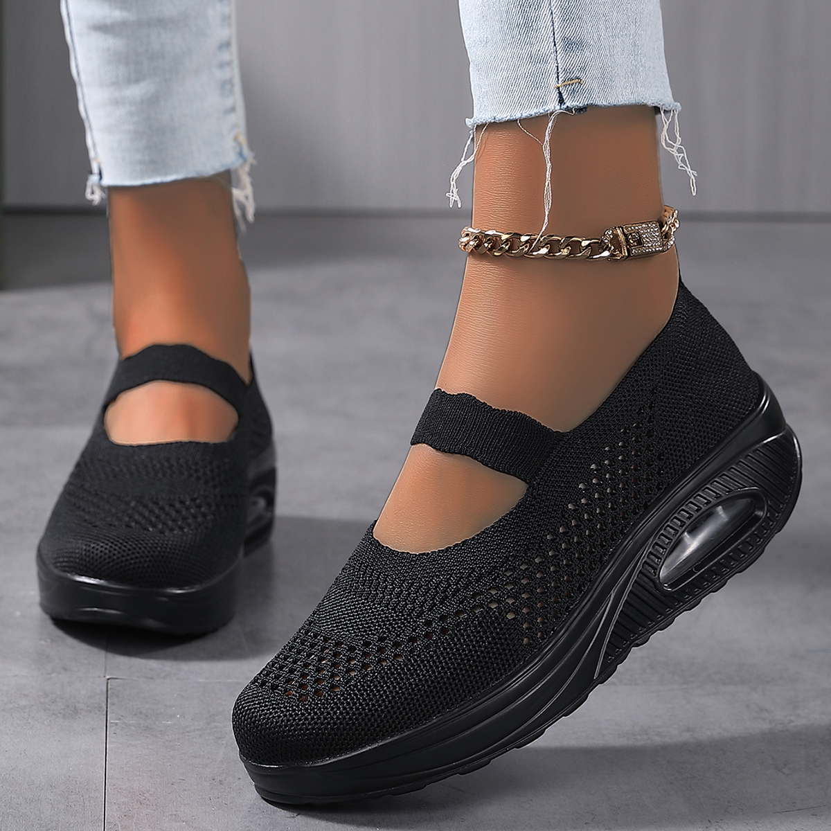 Fashion Woman Vulcanize Platfo - Running Gear For Women ulasan dan harga