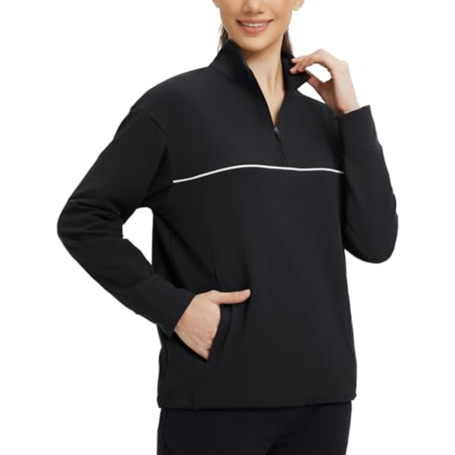 baleaf Women's Fleece Golf Pul - Running Gear Cold Weather ulasan dan harga