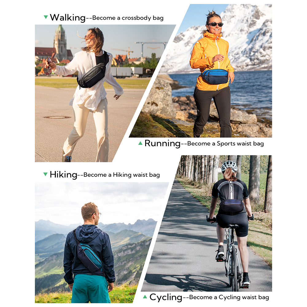 WATERFLY Fanny Pack Waist Bag  - Running Gear Belt ulasan dan harga