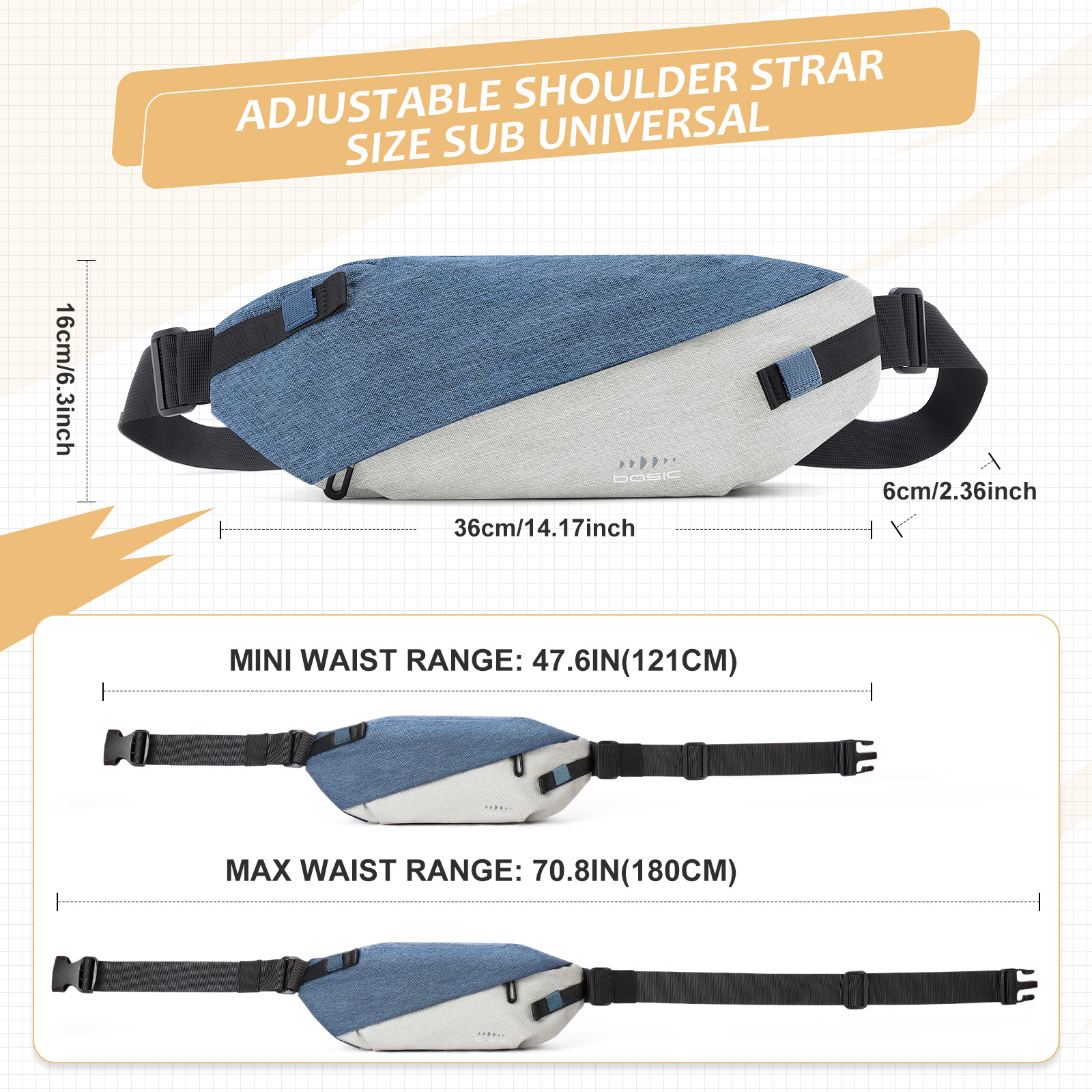 Fashionable Trendy Crossbody B - Running Gear Belt ulasan dan harga