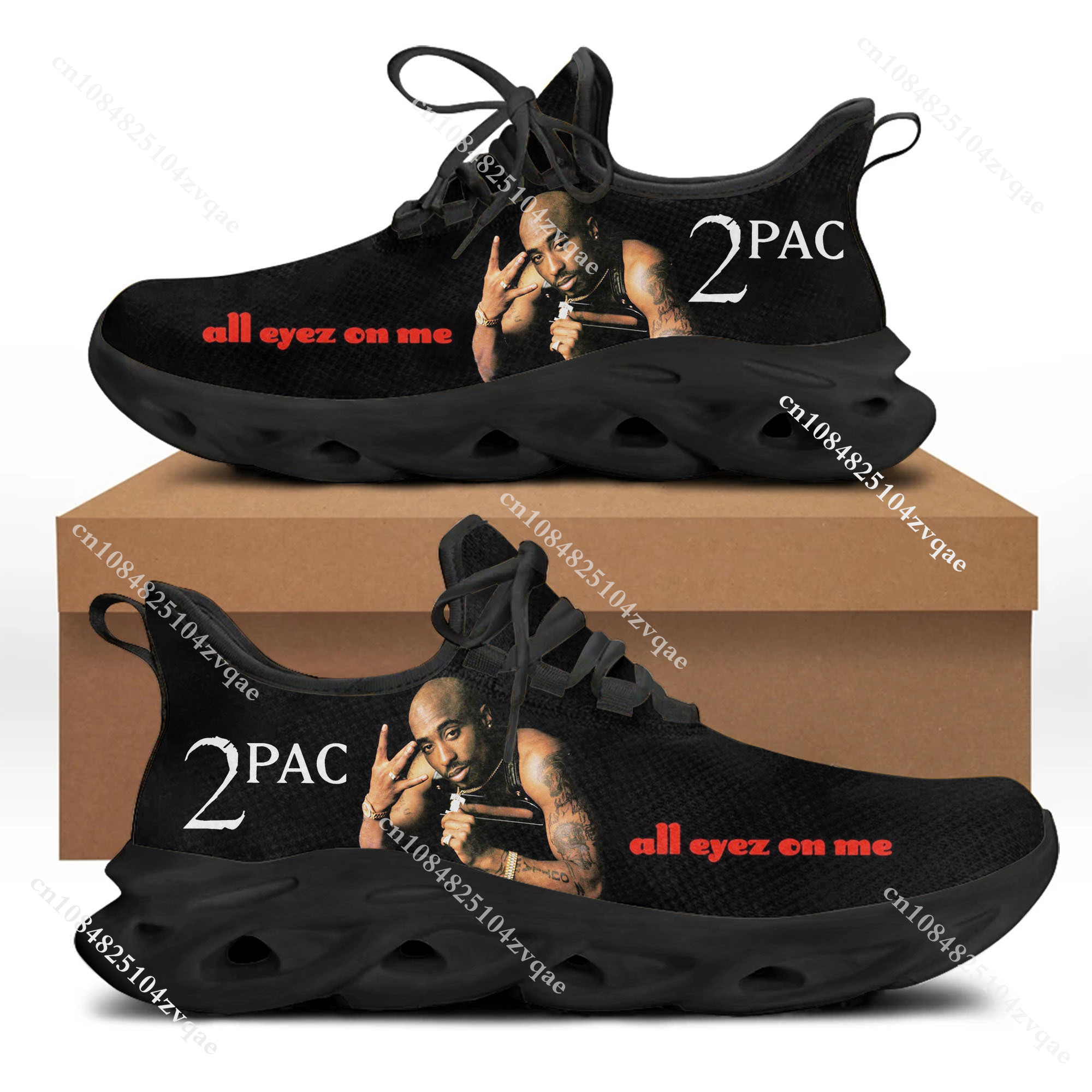 Tupac Rapper 2Pac Flats Sneake - Running Gear For Women ulasan dan harga