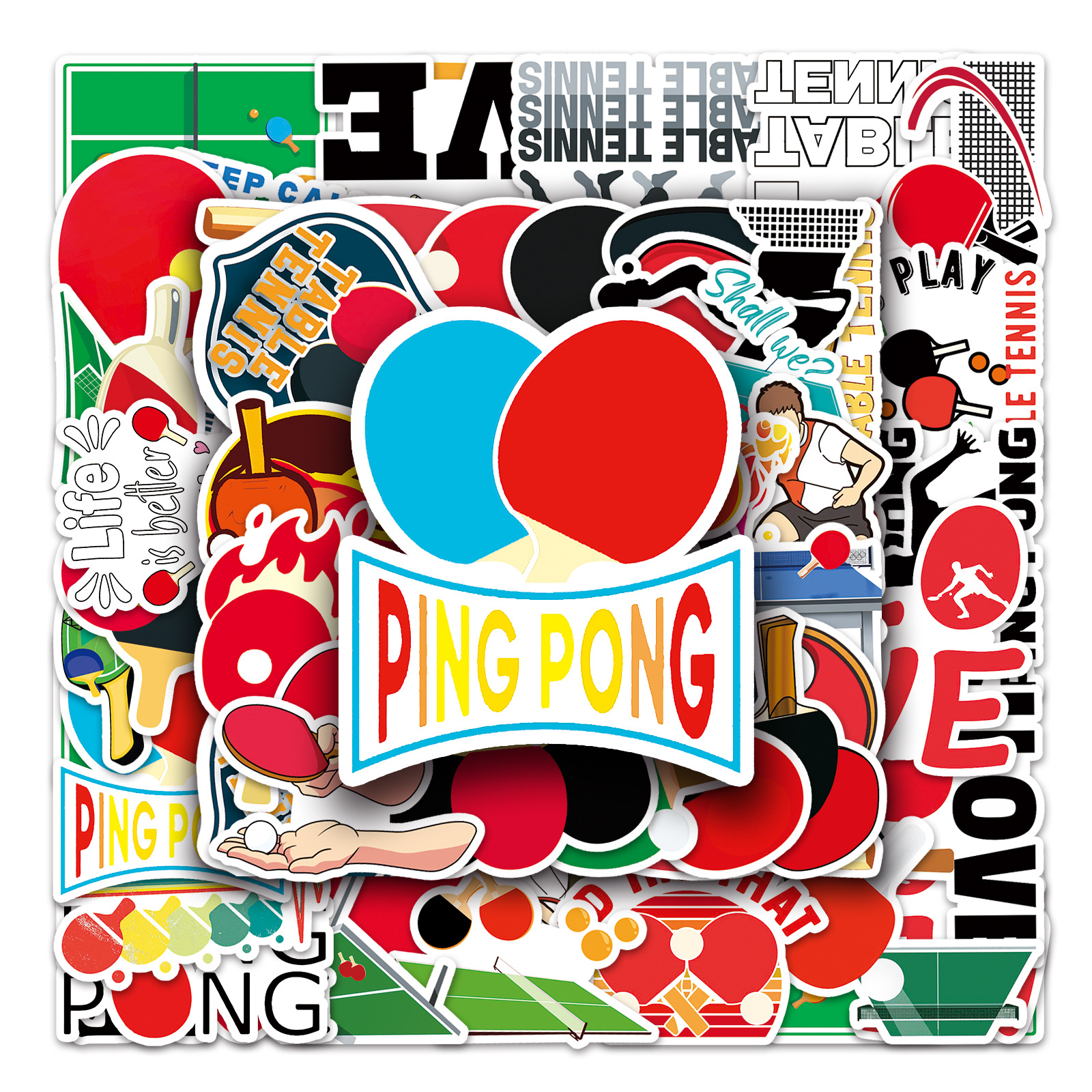 10/50PCS Table Tennis Graffiti - Blister Plaster Sport ulasan dan harga