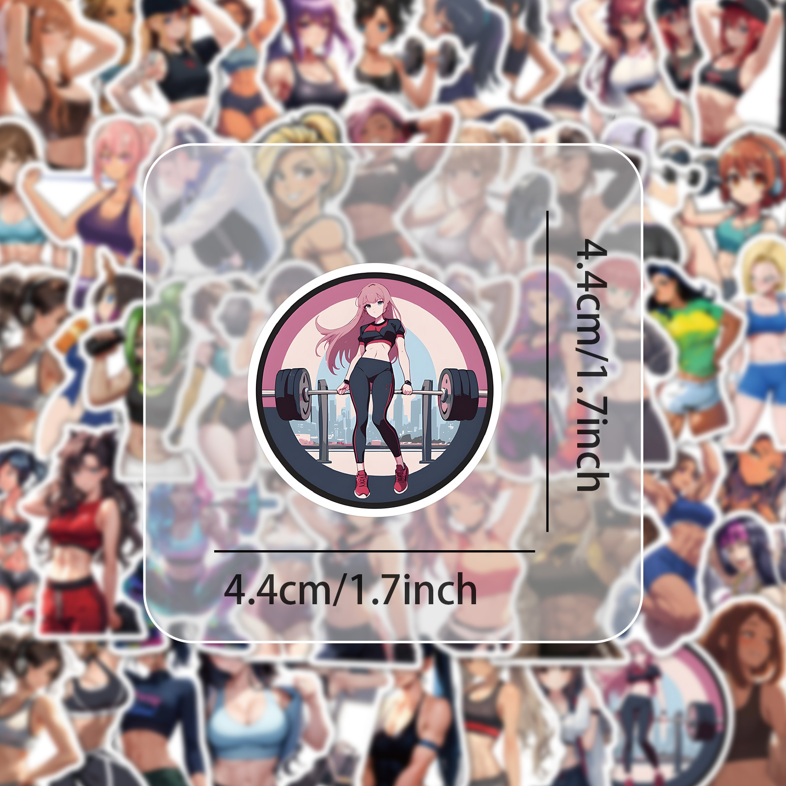 54PCS Sports Girl Stickers For - Blister Plaster Sport ulasan dan harga