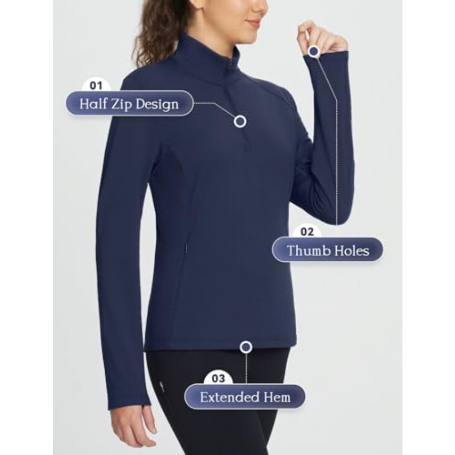 Women's Fleece Pullover Jacket - Running Gear Cold Weather ulasan dan harga