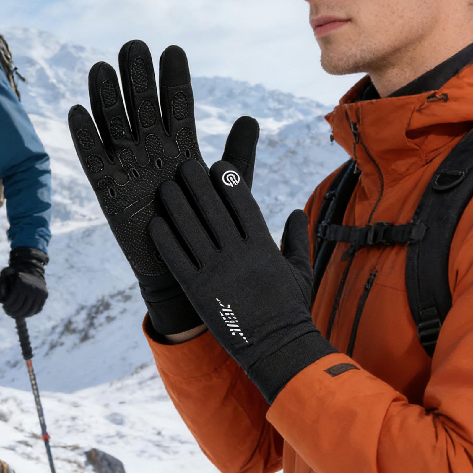 Warm Cycling Gloves Full Finge - Running Gear Cold Weather ulasan dan harga