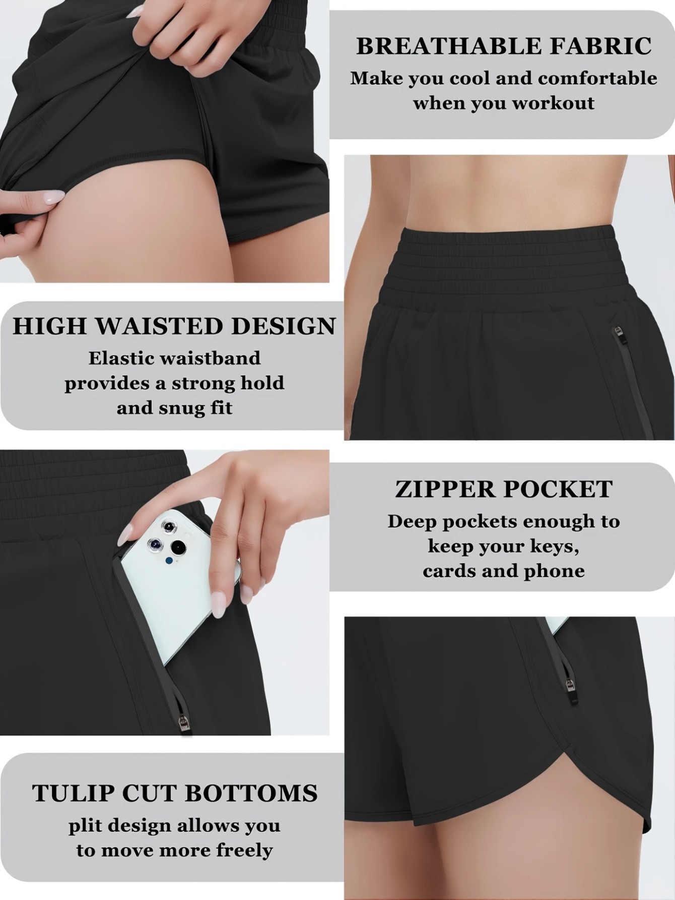 Women's High-waisted Sports Sh - Running Gear For Women ulasan dan harga